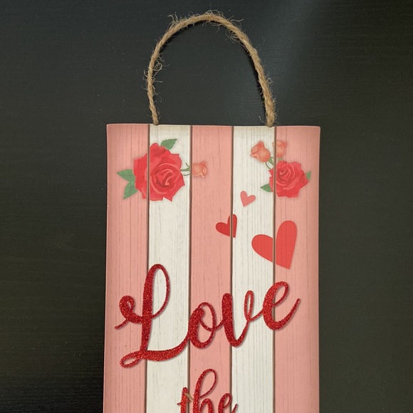 COPY - EMBELLISHED VERTICAL GLITTERED “LOVE THE JOURNEY” WALL DECOR LARGE SIGN - Picture 4 of 6